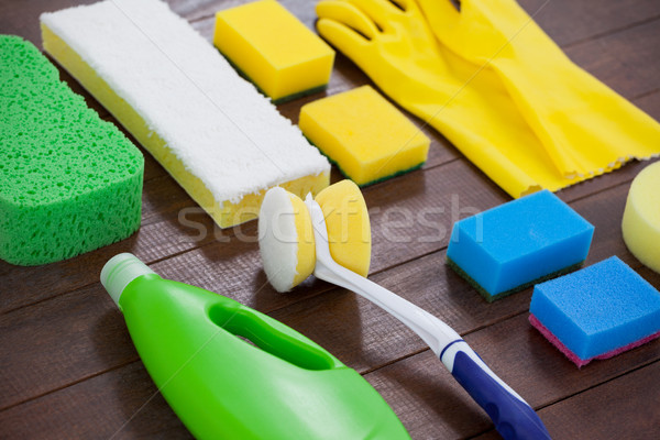 Ingesteld schoonmaken uitrusting home chemische Stockfoto © wavebreak_media