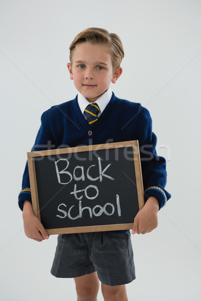 écolier texte blanche portrait homme [[stock_photo]] © wavebreak_media