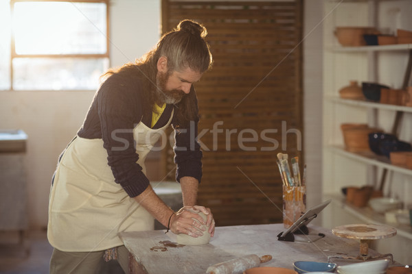 Male potter molding clay Stock photo © wavebreak_media