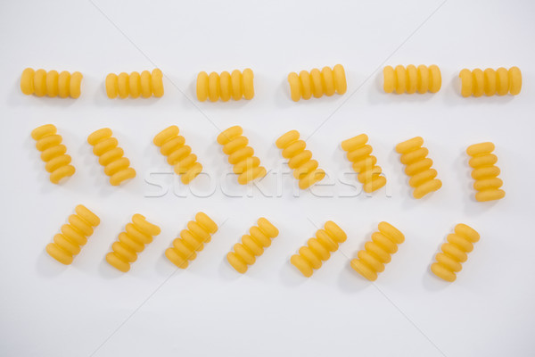 Riccioli pasta arranged on white background Stock photo © wavebreak_media