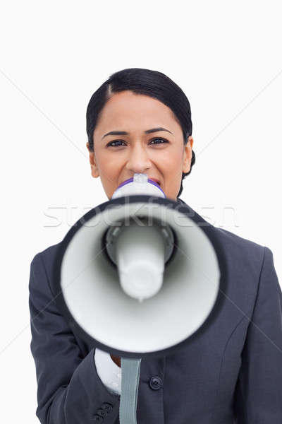 Mégaphone blanche affaires orateur [[stock_photo]] © wavebreak_media