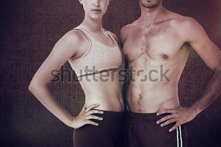 [[stock_photo]]: Musculaire · homme · posant · noir · sexy