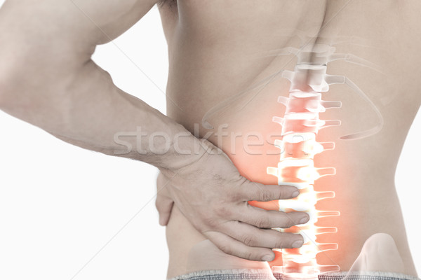 Omurga ağrı adam dijital bileşik vücut geri Stok fotoğraf © wavebreak_media