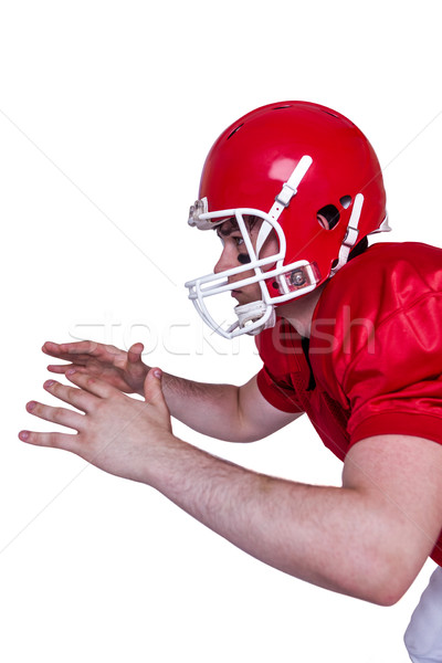 American football player about to catch a ball Stock photo © wavebreak_media