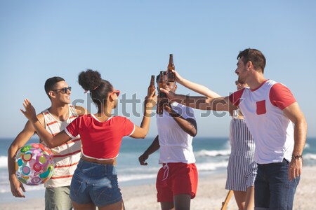 [[stock_photo]]: Homme · entraîneur · femme · démarrage · camp