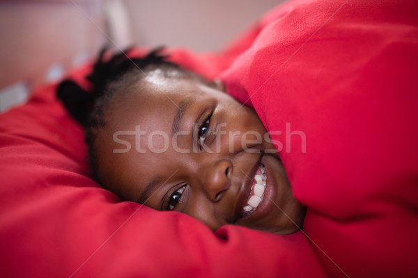 Portrait souriant garçon couverture maison [[stock_photo]] © wavebreak_media