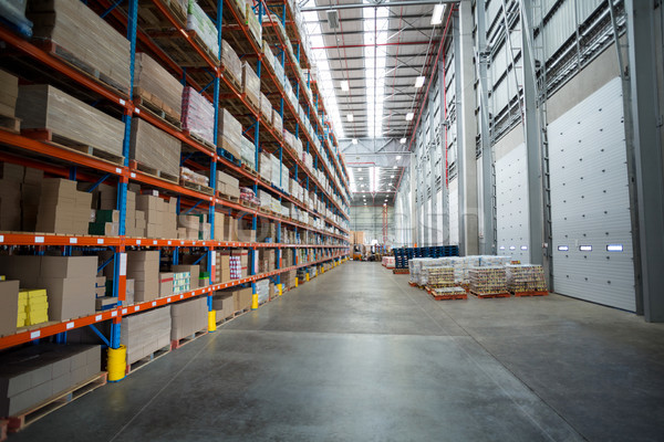 Boxes kept on shelves in the warehouse Stock photo © wavebreak_media