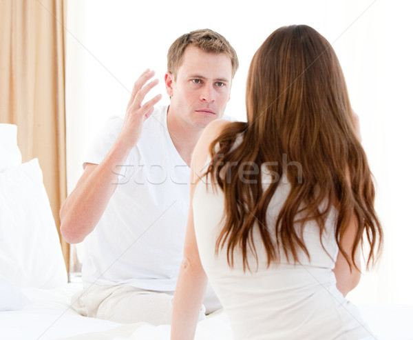 Stock photo: Stressful couple argumenting