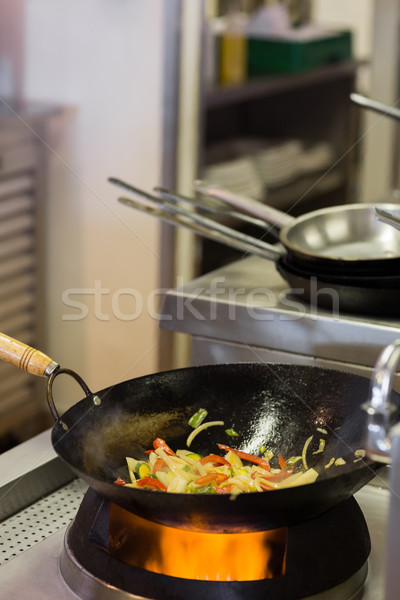 Primo piano alimentare preparato shot cucina fuoco Foto d'archivio © wavebreak_media
