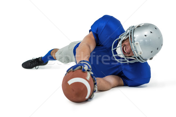 [[stock_photo]]: Balle · blanche · sport · bleu