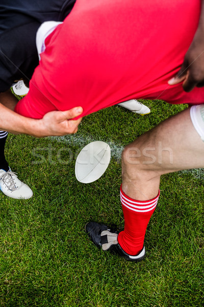 Rugby joueurs monde noir jeu Homme [[stock_photo]] © wavebreak_media