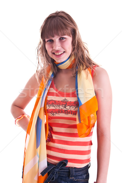 attractive woman in studio Stock photo © weecy