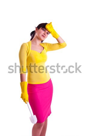 photo set of a housewife in a studio Stock photo © weecy