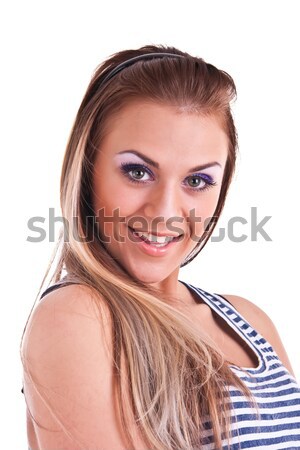 Young woman in studio Stock photo © weecy