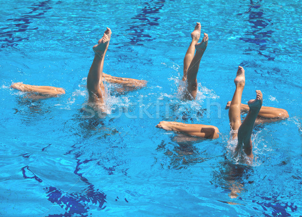 Stock photo: Synchronized swimming