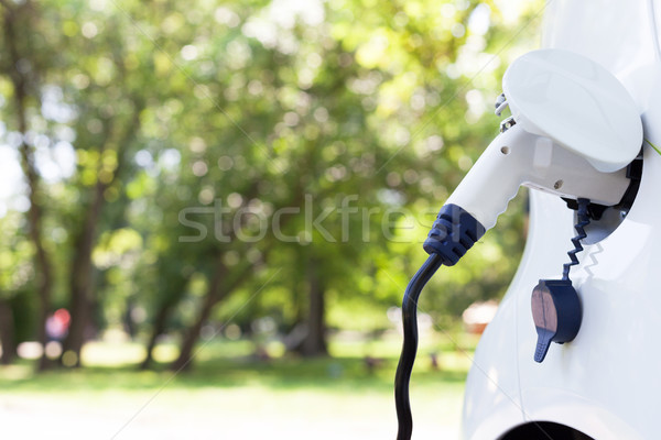 Charging battery of an electric car Stock photo © wellphoto