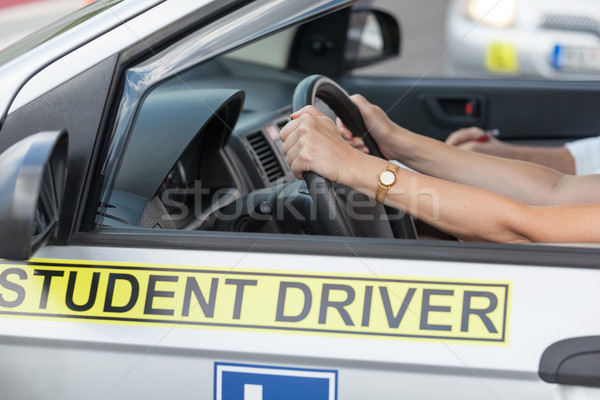 Conducción educación aprender a conducir coche escuela conductor Foto stock © wellphoto