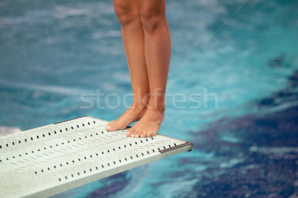 High diver legs Stock photo © wellphoto