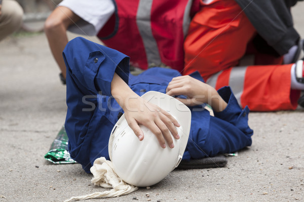 Travaux accident premiers soins formation main médecin [[stock_photo]] © wellphoto