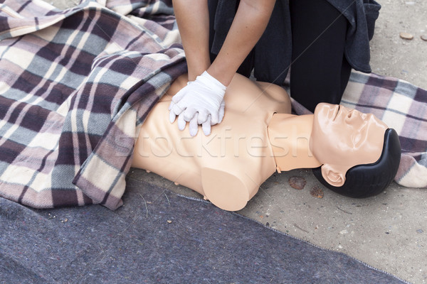 CPR training  Stock photo © wellphoto