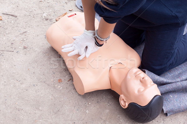 First aid in the nature Stock photo © wellphoto