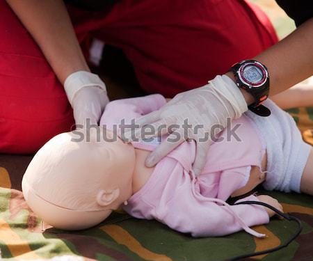 CPR training Stock photo © wellphoto