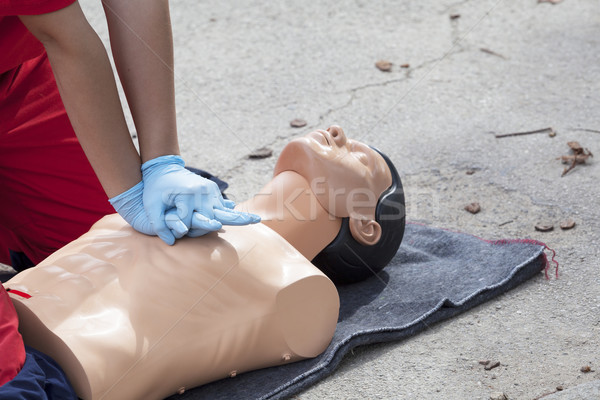 Cardiopulmonary resuscitation - CPR  Stock photo © wellphoto