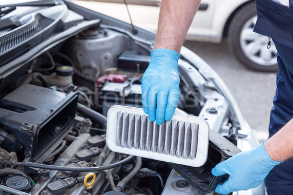 Car engine air filter Stock photo © wellphoto