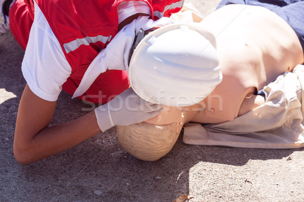 First aid. CPR. Stock photo © wellphoto