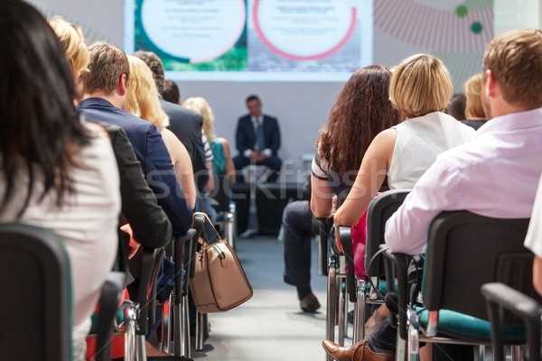 Affaires conférence public enseignants entreprise femme d'affaires [[stock_photo]] © wellphoto