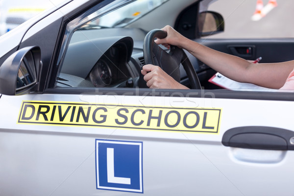 Aprender a conducir coche conducción escuela estudiante Foto stock © wellphoto