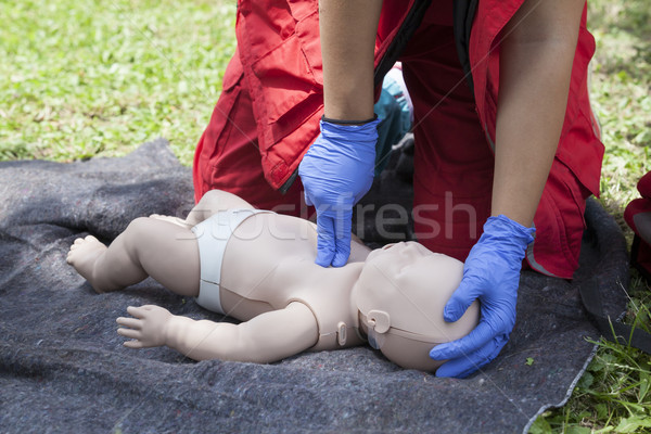 Baby first aid Stock photo © wellphoto