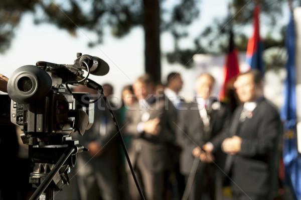 Evento videocamera tecnologia comunicazione video focus Foto d'archivio © wellphoto