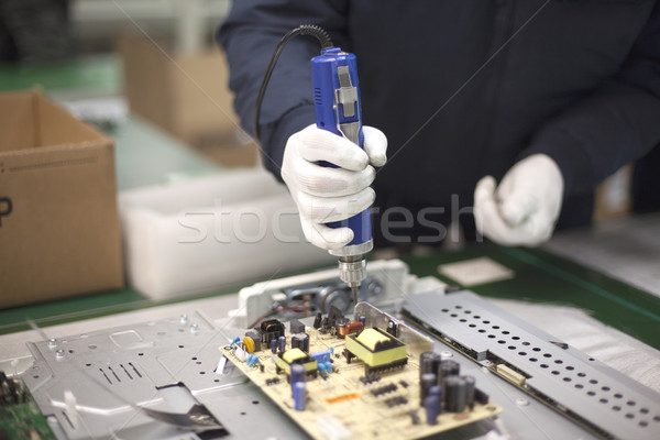 Technician at work Stock photo © wellphoto