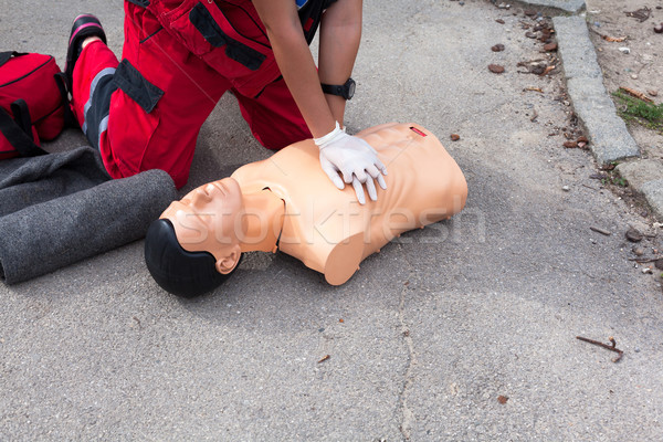 Cardiopulmonary resuscitation - CPR Stock photo © wellphoto