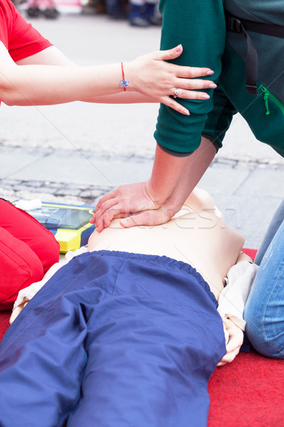 First aid training. CPR. Stock photo © wellphoto