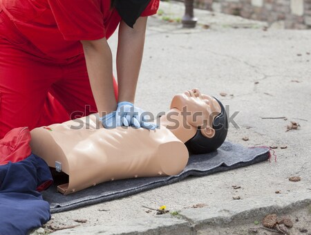 Lesioni grave ragazze gambe braccio sangue Foto d'archivio © wellphoto