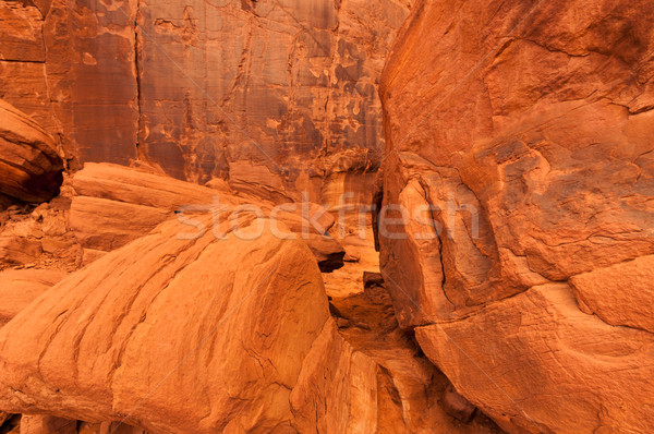 Rocks of Monument Valley, side of a mountain Stock photo © weltreisendertj