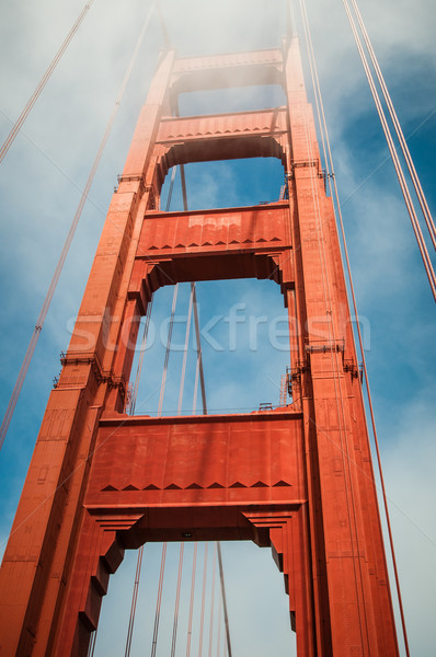 San Francisco puente Golden Gate Bridge California EUA muelle Foto stock © weltreisendertj