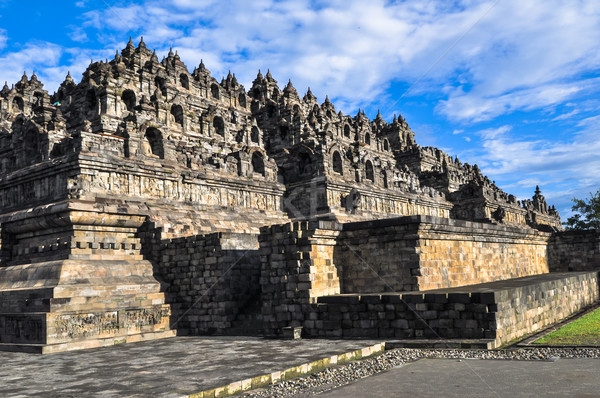 Borobudur complex in Yogjakarta in Java Stock photo © weltreisendertj