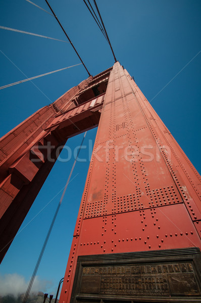 Golden Gate felirat híd San Francisco Kalifornia USA Stock fotó © weltreisendertj