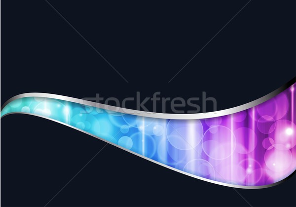 Dark abstract background with de-focused light dots Stock photo © wenani