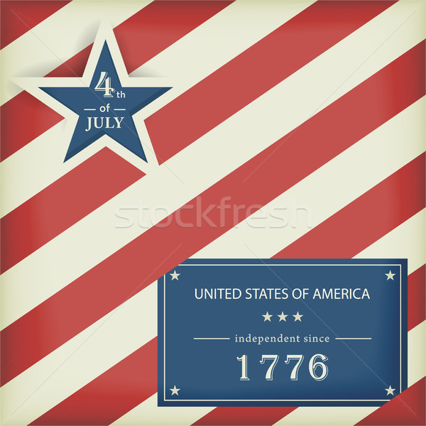 Stars and Stripes in red blue Stock photo © wenani