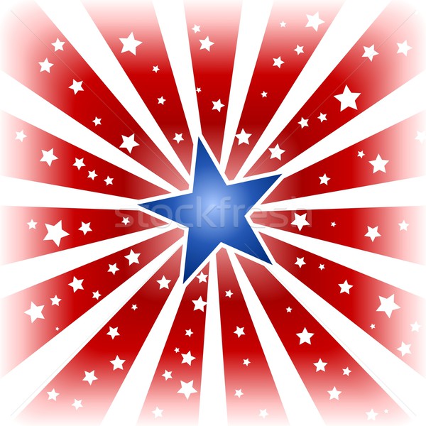 Star burst in USA colors Stock photo © wenani