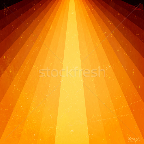 Golden light beams with grunge elements Stock photo © wenani
