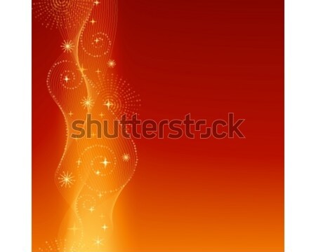 Rot orange abstrakten Wirbel Sternen Stock foto © wenani