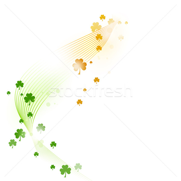 Falisty wzór zielone pomarańczowy biały Zdjęcia stock © wenani