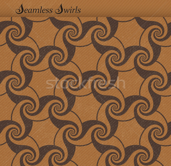 Stock photo: Seamless pattern with swirls, grunge background