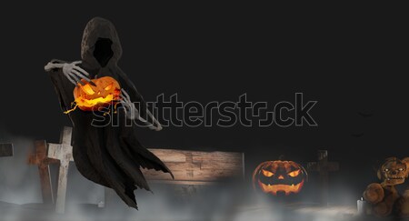 Fantôme créature horreur halloween 3D [[stock_photo]] © Wetzkaz