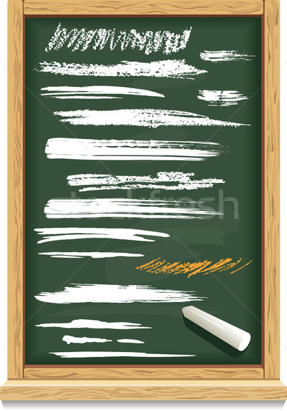 Stockfoto: Krijt · Blackboard · textuur · abstract · verf